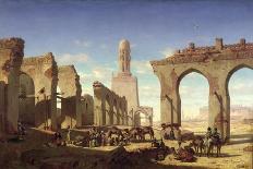 Ruins of the Mosque of the Caliph El Haken, Cairo, c.1840-Prosper Georges Antoine Marilhat-Giclee Print
