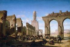 Arabs and Camels at Rest, 1847-Prosper Marilhat-Framed Giclee Print