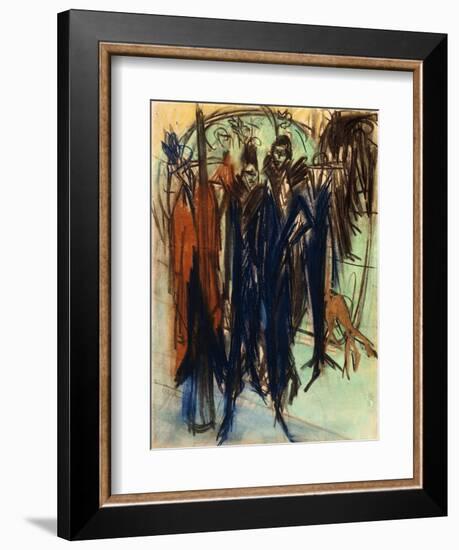 Prostitute, Friedrichstrasse, Berlin (Berlin Street Scene); Kokotten, Friedrichstrasse, Berlin…-Ernst Ludwig Kirchner-Framed Giclee Print