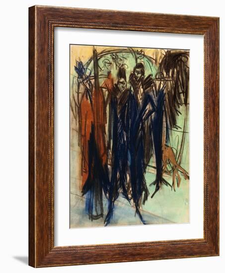 Prostitute, Friedrichstrasse, Berlin (Berlin Street Scene)-Ernst Ludwig Kirchner-Framed Giclee Print