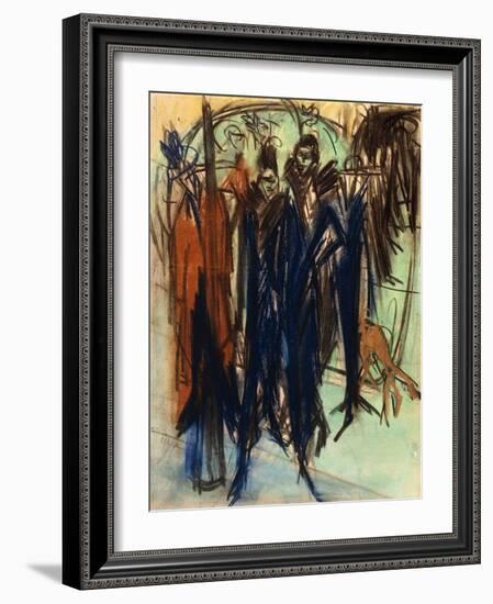 Prostitute, Friedrichstrasse, Berlin (Berlin Street Scene)-Ernst Ludwig Kirchner-Framed Giclee Print