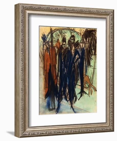 Prostitute, Friedrichstrasse, Berlin (Berlin Street Scene)-Ernst Ludwig Kirchner-Framed Giclee Print