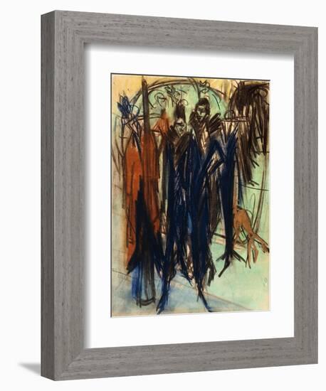 Prostitute, Friedrichstrasse, Berlin (Berlin Street Scene)-Ernst Ludwig Kirchner-Framed Giclee Print