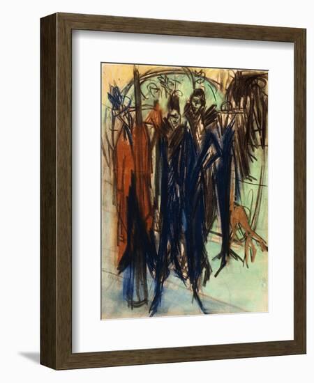 Prostitute, Friedrichstrasse, Berlin (Berlin Street Scene)-Ernst Ludwig Kirchner-Framed Giclee Print
