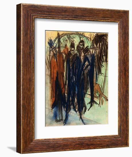 Prostitute, Friedrichstrasse, Berlin (Berlin Street Scene)-Ernst Ludwig Kirchner-Framed Giclee Print