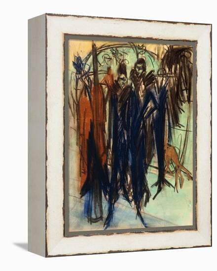 Prostitute, Friedrichstrasse, Berlin (Berlin Street Scene)-Ernst Ludwig Kirchner-Framed Premier Image Canvas