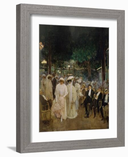 Prostitutes at Jardin De Paris, 1905-Jean Béraud-Framed Giclee Print