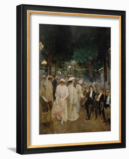 Prostitutes at Jardin De Paris, 1905-Jean Béraud-Framed Giclee Print