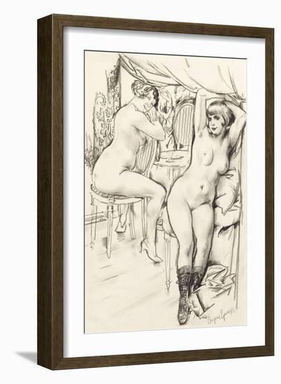 Prostitutes-Boris Dmitryevich Grigoriev-Framed Giclee Print