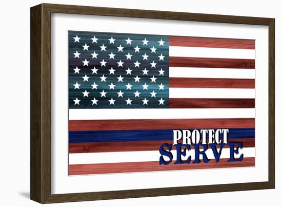 Protect Serve-Kimberly Allen-Framed Art Print