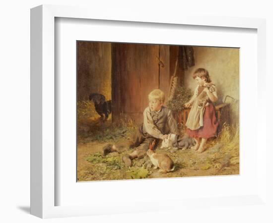 Protecting the Rabbits-Felix Schlesinger-Framed Giclee Print