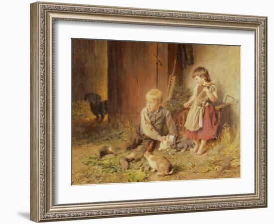 Protecting the Rabbits-Felix Schlesinger-Framed Giclee Print