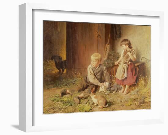 Protecting the Rabbits-Felix Schlesinger-Framed Giclee Print