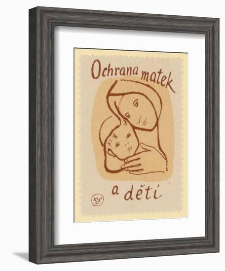 Protection of Mothers and Children-null-Framed Giclee Print