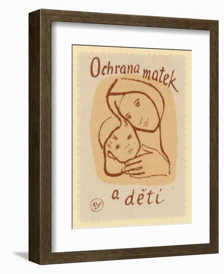 Protection of Mothers and Children-null-Framed Giclee Print