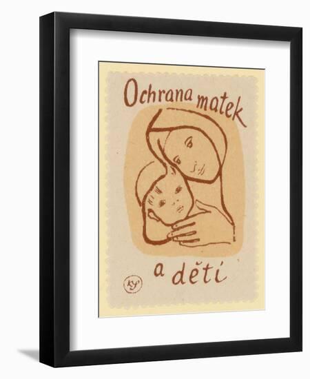 Protection of Mothers and Children-null-Framed Giclee Print