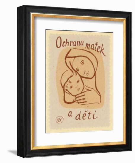 Protection of Mothers and Children-null-Framed Giclee Print