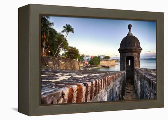 Protection of San Juan Harbor, Puerto Rico-George Oze-Framed Premier Image Canvas