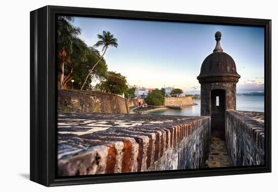 Protection of San Juan Harbor, Puerto Rico-George Oze-Framed Premier Image Canvas