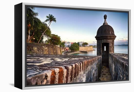 Protection of San Juan Harbor, Puerto Rico-George Oze-Framed Premier Image Canvas