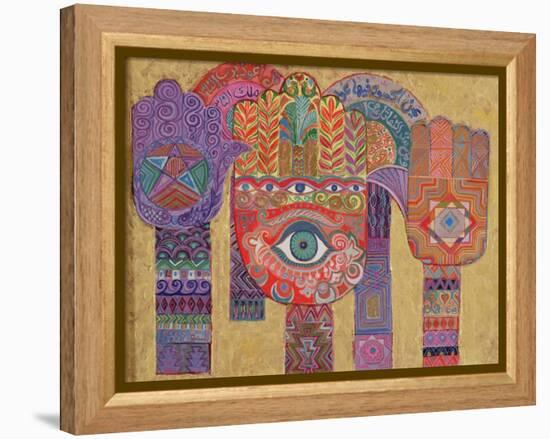 Protective Amulets, 1992-Laila Shawa-Framed Premier Image Canvas