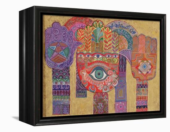 Protective Amulets, 1992-Laila Shawa-Framed Premier Image Canvas