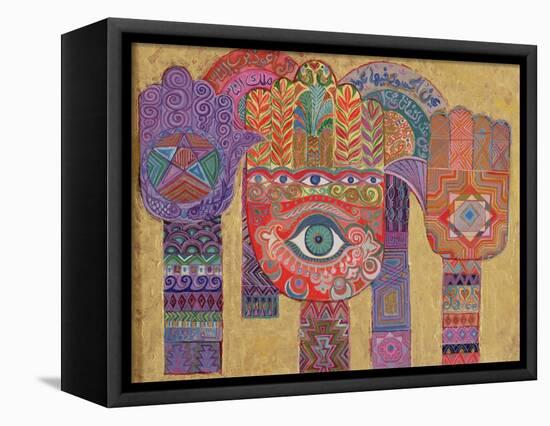 Protective Amulets, 1992-Laila Shawa-Framed Premier Image Canvas