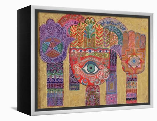 Protective Amulets, 1992-Laila Shawa-Framed Premier Image Canvas