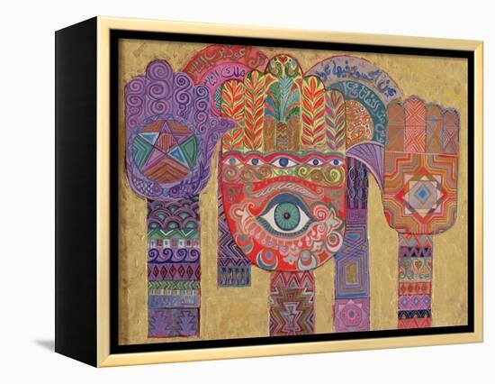 Protective Amulets, 1992-Laila Shawa-Framed Premier Image Canvas