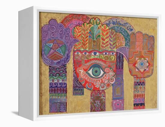 Protective Amulets, 1992-Laila Shawa-Framed Premier Image Canvas