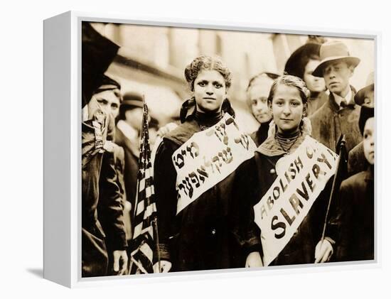 Protest against Child Labor, New York, 1909-null-Framed Stretched Canvas