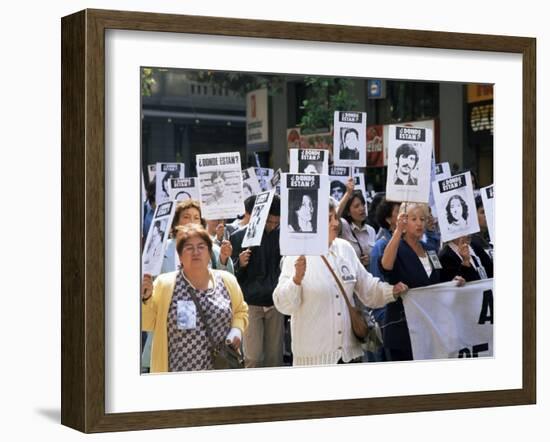 Protest by Mothers of the Missing (Desaparasidos), Chile, South America-Aaron McCoy-Framed Photographic Print