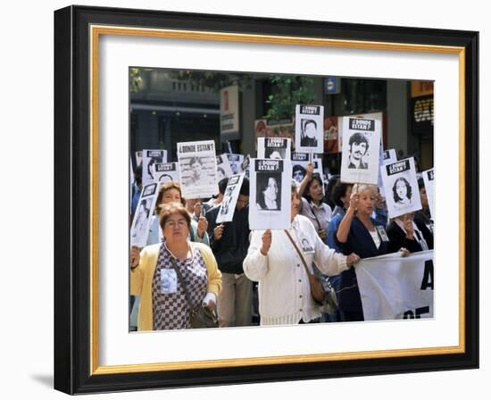 Protest by Mothers of the Missing (Desaparasidos), Chile, South America-Aaron McCoy-Framed Photographic Print