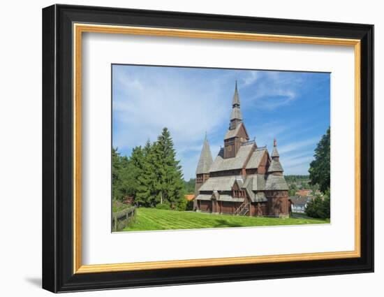 Protestant Gustav Adolf Stave Church, Hahnenklee, Harz, Lower Saxony, Germany, Europe-G & M Therin-Weise-Framed Photographic Print