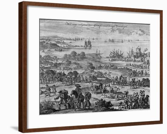 Protestants Leaving France-Jan Luyken-Framed Giclee Print