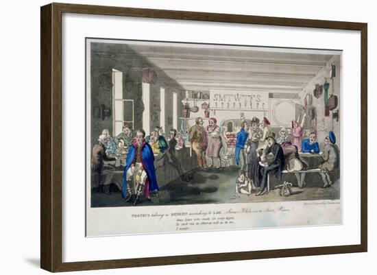 Proteus Taking a Benefit According to Law, 1825-Theodore Lane-Framed Giclee Print