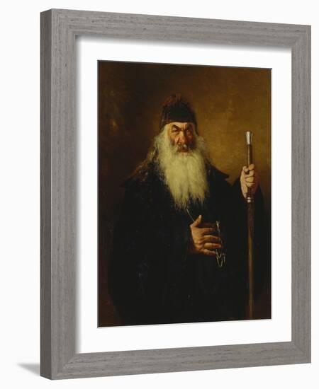 Protodeacon, 1877-Ilya Yefimovich Repin-Framed Giclee Print