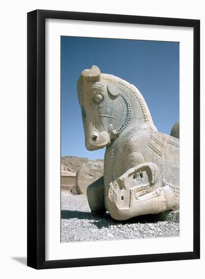 Protome of a Horse, the Apadana, Persepolis, Iran-Vivienne Sharp-Framed Photographic Print