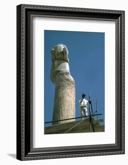 Protome of half horse, the Apadana, Persepolis, Iran-Vivienne Sharp-Framed Photographic Print
