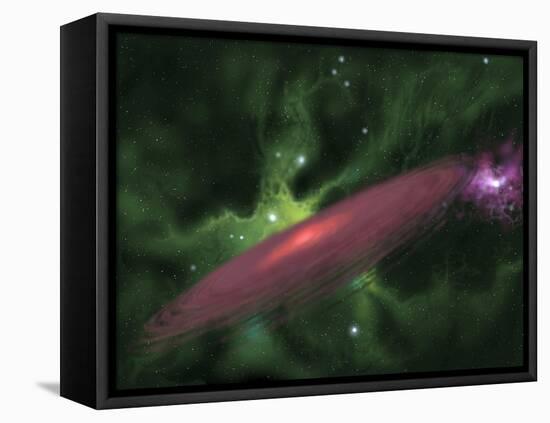 Protostellar Disk-Stocktrek Images-Framed Premier Image Canvas