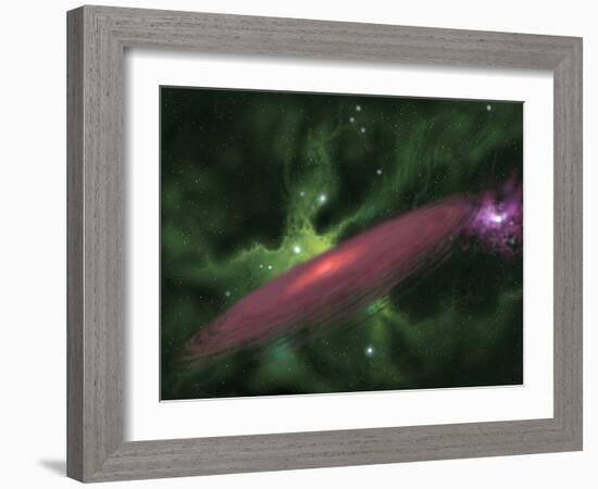 Protostellar Disk-Stocktrek Images-Framed Photographic Print