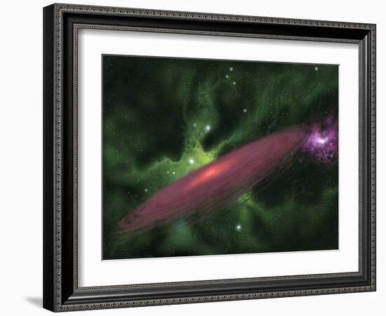 Protostellar Disk-Stocktrek Images-Framed Photographic Print