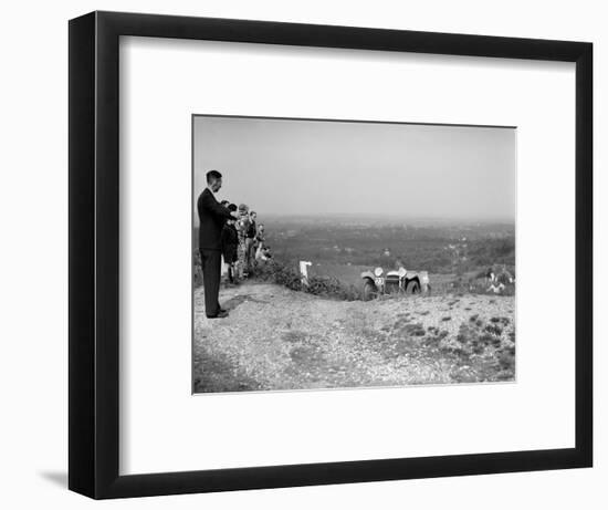 Prototype 1.5 litre HRG 2-seater sports taking part in the NWLMC Lawrence Cup Trial, 1937-Bill Brunell-Framed Photographic Print