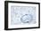 Protractor on the Background of Mathematical Formulas and Algorithms-Andrey Armyagov-Framed Photographic Print