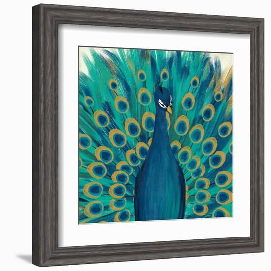 Proud as a Peacock I-Veronique Charron-Framed Art Print