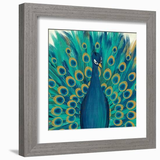 Proud as a Peacock I-Veronique Charron-Framed Art Print