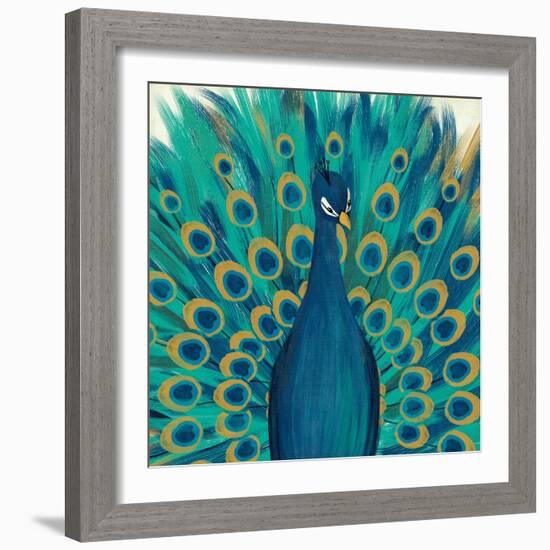 Proud as a Peacock I-Veronique Charron-Framed Art Print