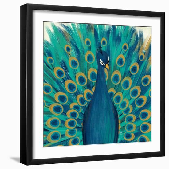 Proud as a Peacock I-Veronique Charron-Framed Art Print