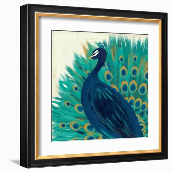 Proud as a Peacock II-Veronique Charron-Framed Art Print