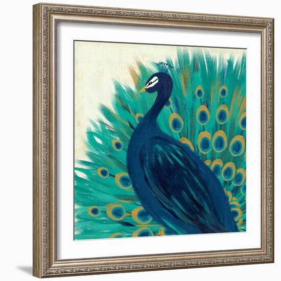 Proud as a Peacock II-Veronique Charron-Framed Art Print